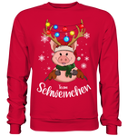 Christmas Pullover - "Team Schweinchen" - Schweinchen's Shop - Sweatshirts - Fire Red / S