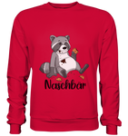 Naschbär - Basic Sweatshirt - Schweinchen's Shop - Sweatshirts - Fire Red / S