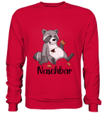 Naschbär - Basic Sweatshirt - Schweinchen's Shop - Sweatshirts - Fire Red / S