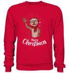 Christmas Sweatshirt - Otter Love - Schweinchen's Shop - Sweatshirts - Fire Red / S