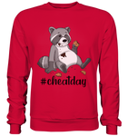 #cheatday - Basic Sweatshirt - Schweinchen's Shop - Sweatshirts - Fire Red / S