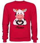 "MUMU" - Basic Sweatshirt - Schweinchen's Shop - Sweatshirts - Fire Red / S