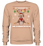 Christmas Pullover - "Retro" - Schweinchen's Shop - Sweatshirts - Nude / S
