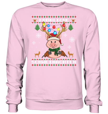 Christmas Pullover - "Retro" - Schweinchen's Shop - Sweatshirts - Baby Pink / S