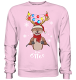 Christmas Pullover - "Team Otter" - Schweinchen's Shop - Sweatshirts - Baby Pink / S