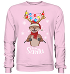 Christmas Pullover - "TEAM SANTA" - Schweinchen's Shop - Sweatshirts - Baby Pink / S