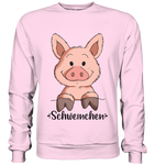 "Schweinchen" - Basic Sweatshirt - Schweinchen's Shop - Sweatshirts - Baby Pink / S