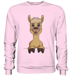 Alpaka o.T. - Basic Sweatshirt - Schweinchen's Shop - Sweatshirts - Baby Pink / S