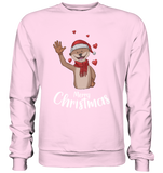 Christmas Sweatshirt - Otter Love - Schweinchen's Shop - Sweatshirts - Baby Pink / S
