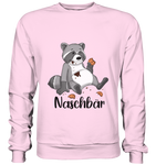 Naschbär - Basic Sweatshirt - Schweinchen's Shop - Sweatshirts - Baby Pink / S
