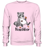 Naschbär - Basic Sweatshirt - Schweinchen's Shop - Sweatshirts - Baby Pink / S