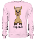 Alpaka m.T. - Basic Sweatshirt - Schweinchen's Shop - Sweatshirts - Baby Pink / S
