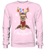 Christmas Pullover - "Merry Christmas" - Schweinchen's Shop - Sweatshirts - Baby Pink / S
