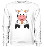 Kuh o-T. - Basic Sweatshirt - Schweinchen's Shop - Sweatshirts - Arctic White / S