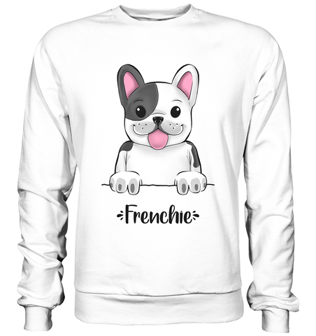 "Frenchie" - Basic Sweatshirt - Schweinchen's Shop - Sweatshirts - Arctic White / S