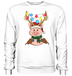 Christmas Pullover - "Merry Christmas" - Schweinchen's Shop - Sweatshirts - Arctic White / S