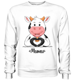 "MUMU" - Basic Sweatshirt - Schweinchen's Shop - Sweatshirts - Arctic White / S