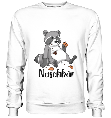 Naschbär - Basic Sweatshirt - Schweinchen's Shop - Sweatshirts - Arctic White / S