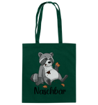Naschbär - Baumwolltasche - Schweinchen's Shop - Taschen - Bottle Green / ca. 38x42