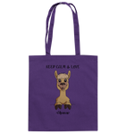 "Keep Calm" Alpaka - Baumwolltasche - Schweinchen's Shop - Taschen - Purple / ca. 38x42