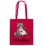 #cheatday - Baumwolltasche - Schweinchen's Shop - Taschen - Classic Red / ca. 38x42