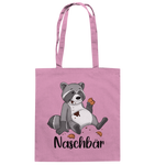 Naschbär - Baumwolltasche - Schweinchen's Shop - Taschen - Classic Pink / ca. 38x42