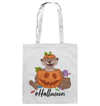 Baumwolltasche - "Halloween" - Schweinchen's Shop - Taschen - White / ca. 38x42