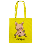Baumwolltasche - "dickpig" - Schweinchen's Shop - Taschen - Yellow / ca. 38x42