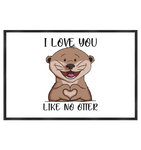 Otter - "Love You Like No Otter" - Fußmatte 60x40cm - Schweinchen's Shop - Home & Living - White / 60x40cm