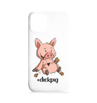 "DickPig" - Iphone 12 / 12 Pro Handyhülle - Schweinchen's Shop - Accessoires - Paperwhite / One Size