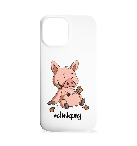 "DickPig" - Iphone 12 Max Handyhülle - Schweinchen's Shop - Accessoires - Paperwhite / One Size