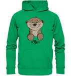 Otter Kids - Kids Premium Hoodie - Schweinchen's Shop - Kinder-Produkte - Kelly Green / 116
