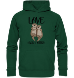 Love Each Otter Kids - Kids Premium Hoodie - Schweinchen's Shop - Kinder-Produkte - Bottlegreen / 116