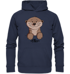 Otter Kids - Kids Premium Hoodie - Schweinchen's Shop - Kinder-Produkte - Deep Navy / 116