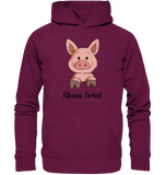 Kleines Ferkel - Kids Premium Hoodie - Schweinchen's Shop - Kinder-Produkte - Burgund / 116
