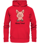 Kleines Ferkel - Kids Premium Hoodie - Schweinchen's Shop - Kinder-Produkte - Rot / 116