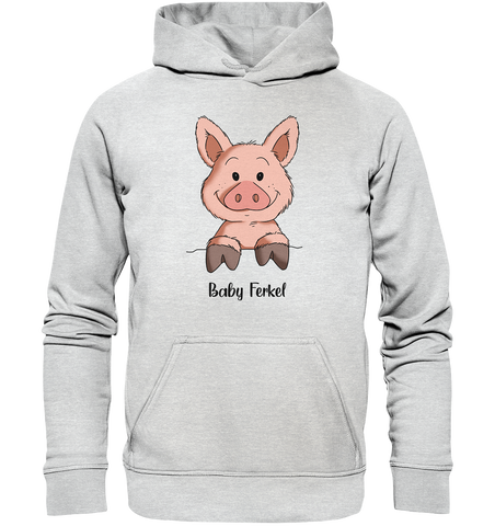 Baby Ferkel - Kids Premium Hoodie - Schweinchen's Shop - Kinder-Produkte - Heather Grey (meliert) / 116