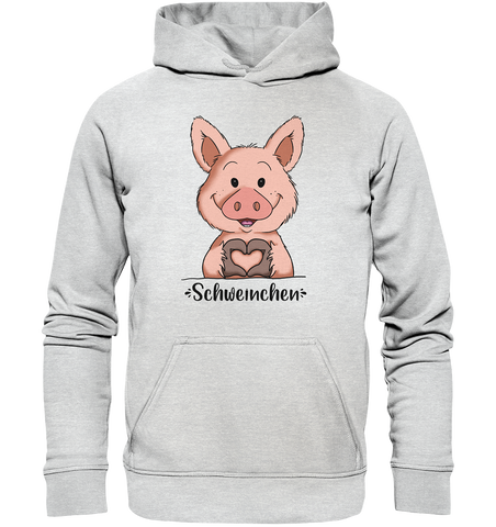 Schweinchen Kids - Kids Premium Hoodie - Schweinchen's Shop - Kinder-Produkte - Heather Grey (meliert) / 116