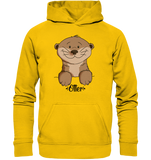 Otter Kids - Kids Premium Hoodie - Schweinchen's Shop - Kinder-Produkte - Sunflower / 116