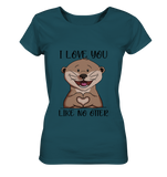 Otter - "Love You Like No Otter" - Ladies Organic Shirt - Schweinchen's Shop - Lady-Shirts -
