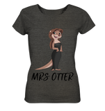 T-Shirt - "Mrs Otter" - Ladies - Schweinchen's Shop - Lady-Shirts - Dark Heather Grey / S