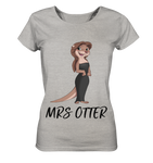 T-Shirt - "Mrs Otter" - Ladies - Schweinchen's Shop - Lady-Shirts - Heather Grey / S