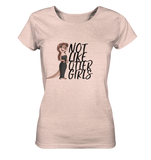 T-Shirt - "Not Like Otter Girls" - Ladies Organic Shirt (meliert) - Schweinchen's Shop - Lady-Shirts - Cream Heather Pink / S