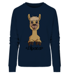 Pullover - "Alpaca" - Ladies - Schweinchen's Shop - Sweatshirts - French Navy / S