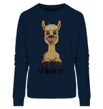 Pullover - "Alpaca" - Ladies - Schweinchen's Shop - Sweatshirts - French Navy / S