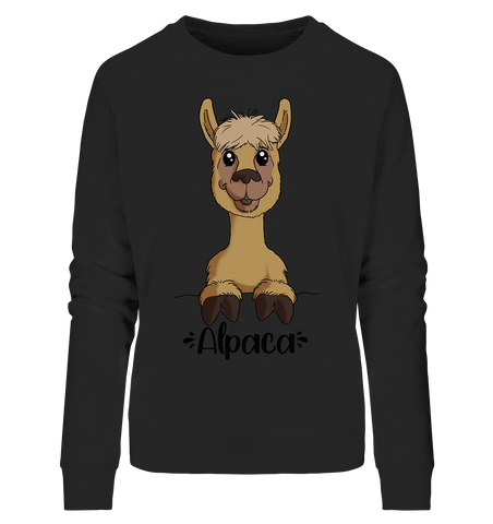 Pullover - "Alpaca" - Ladies - Schweinchen's Shop - Sweatshirts - Black / S