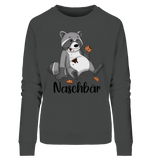 Naschbär - Ladies Organic Sweatshirt - Schweinchen's Shop - Sweatshirts - Anthracite / S
