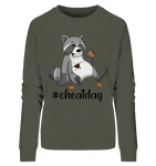#cheatday - Ladies Organic Sweatshirt - Schweinchen's Shop - Sweatshirts - Khaki / M