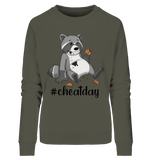 #cheatday - Ladies Organic Sweatshirt - Schweinchen's Shop - Sweatshirts - Khaki / M