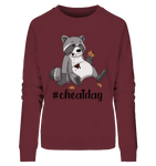 #cheatday - Ladies Organic Sweatshirt - Schweinchen's Shop - Sweatshirts - Burgundy / L